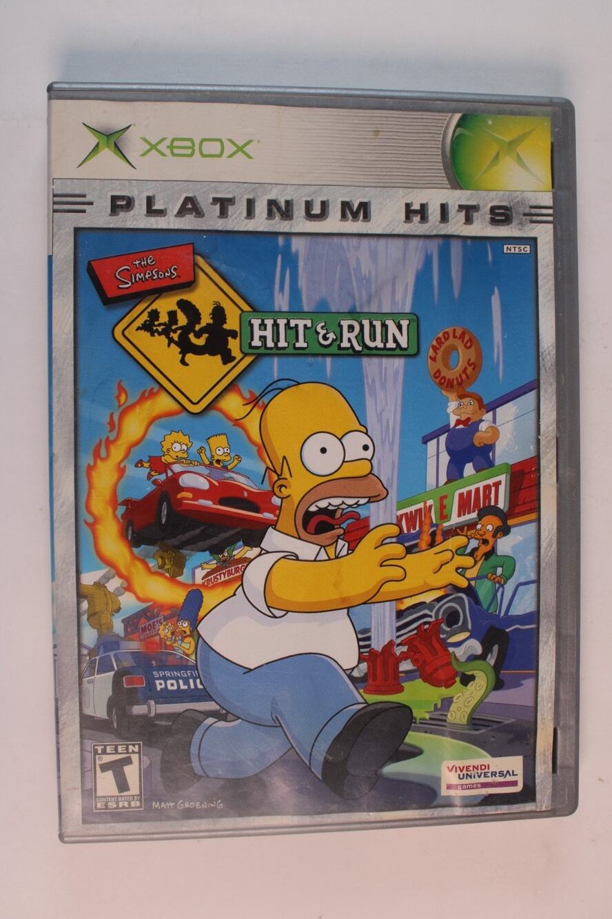 The Simpsons Hit and Run (Xbox, 2003) Platinum Hits, Tested/Works